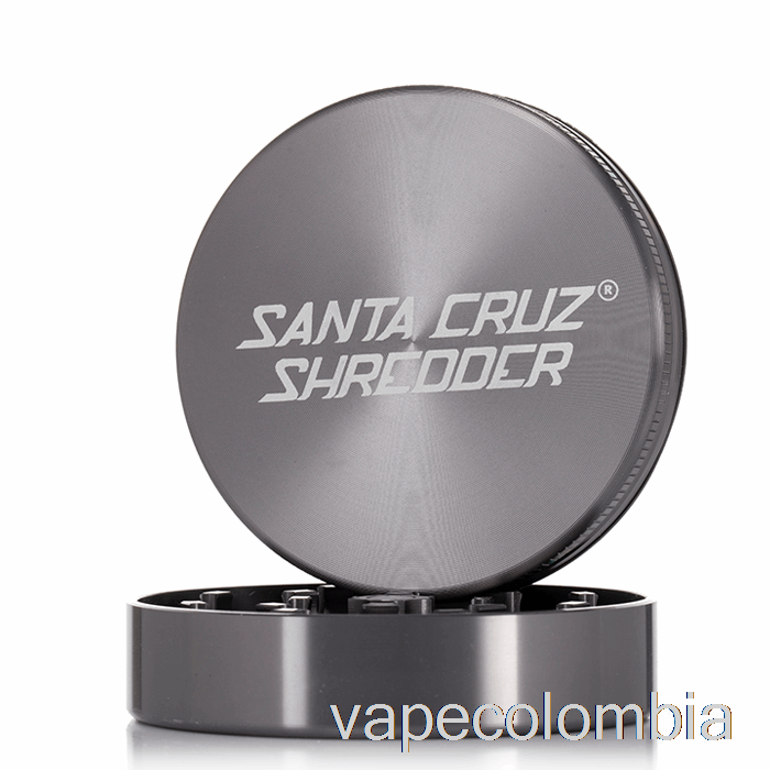 Kit Completo De Vapeo Triturador Santa Cruz Molinillo Grande De 2 Piezas De 2,75 Pulgadas Gris (70 Mm)